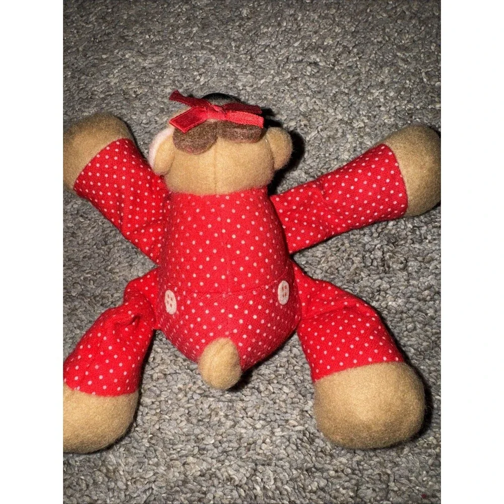 Vtg 1986 Hallmark Randy Ramona Set Reindeer Mini Plush Figure Toy Christmas